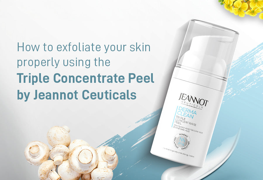 How to exfoliate your skin properly using the triple concentrate peel by Jeannot Ceuticals