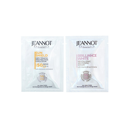 🎁 Sample Revitalizing Whitening Serum - 3pcs, Dry Touch Protective Emulsion SPF50 - 3pcs (100% off)